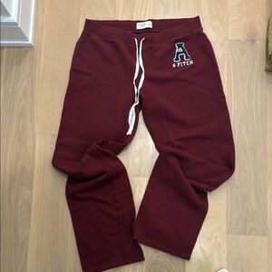 Abercrombie & Fitch Burgundy sweatpants